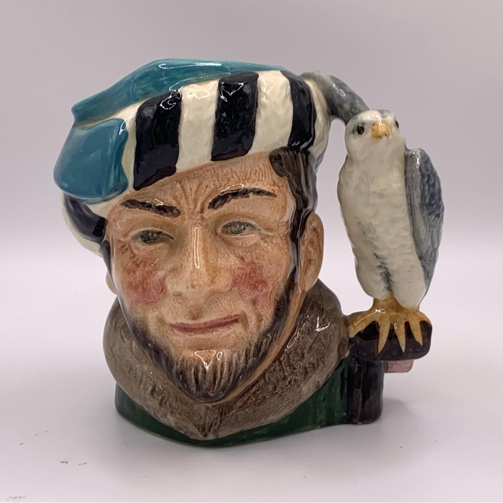 Royal Doulton Character Toby Jug The Falconer #D6540 Medium 4" Size Vintage 1959